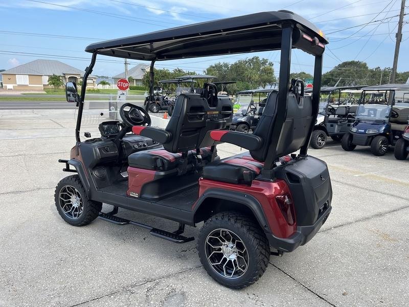 2025 Evolution D5 Maverick 4 Flamenco Red | Forward-Facing 4-Seater Cart - Image 2